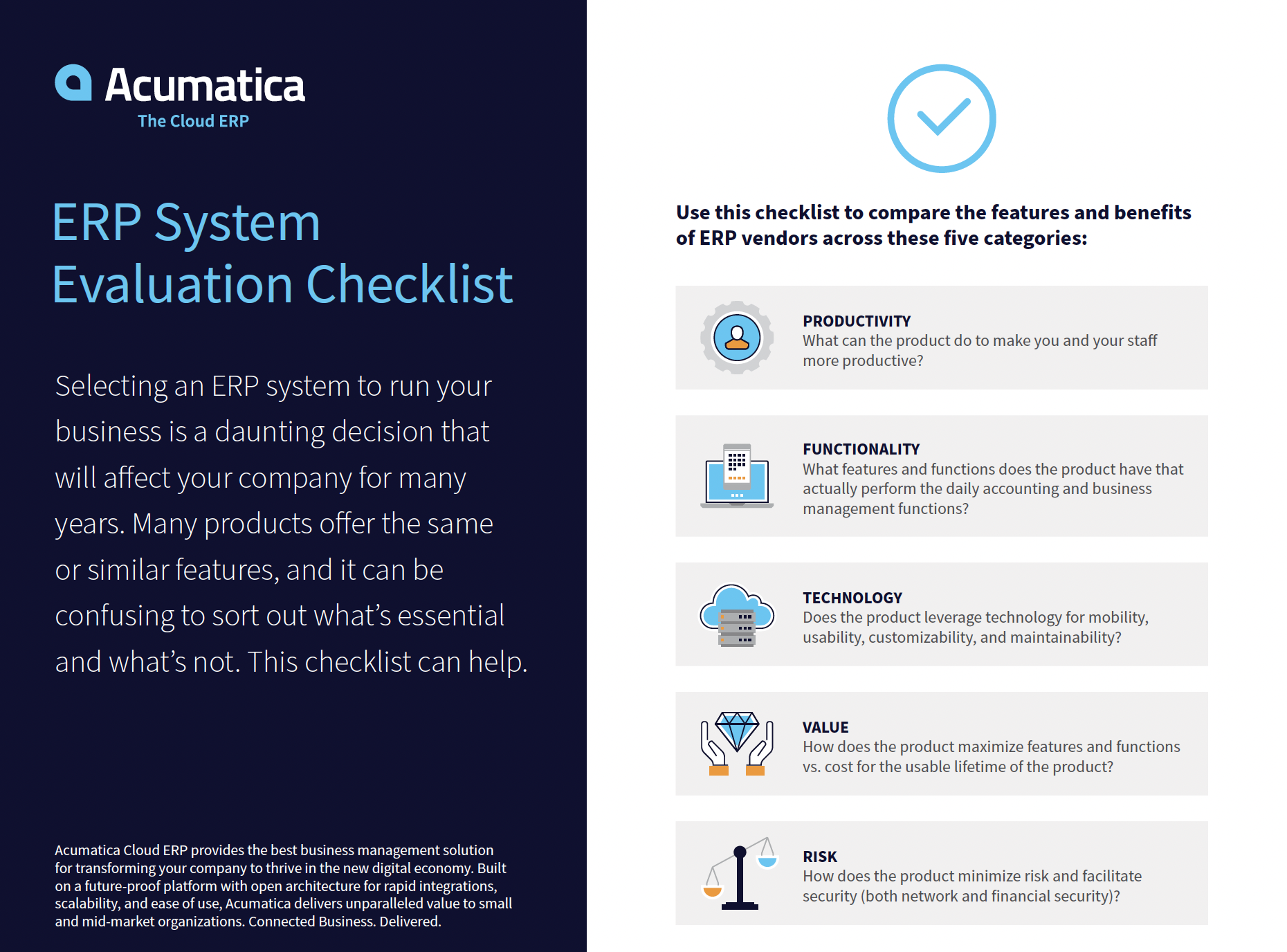 ERP System Evaluation Checklist