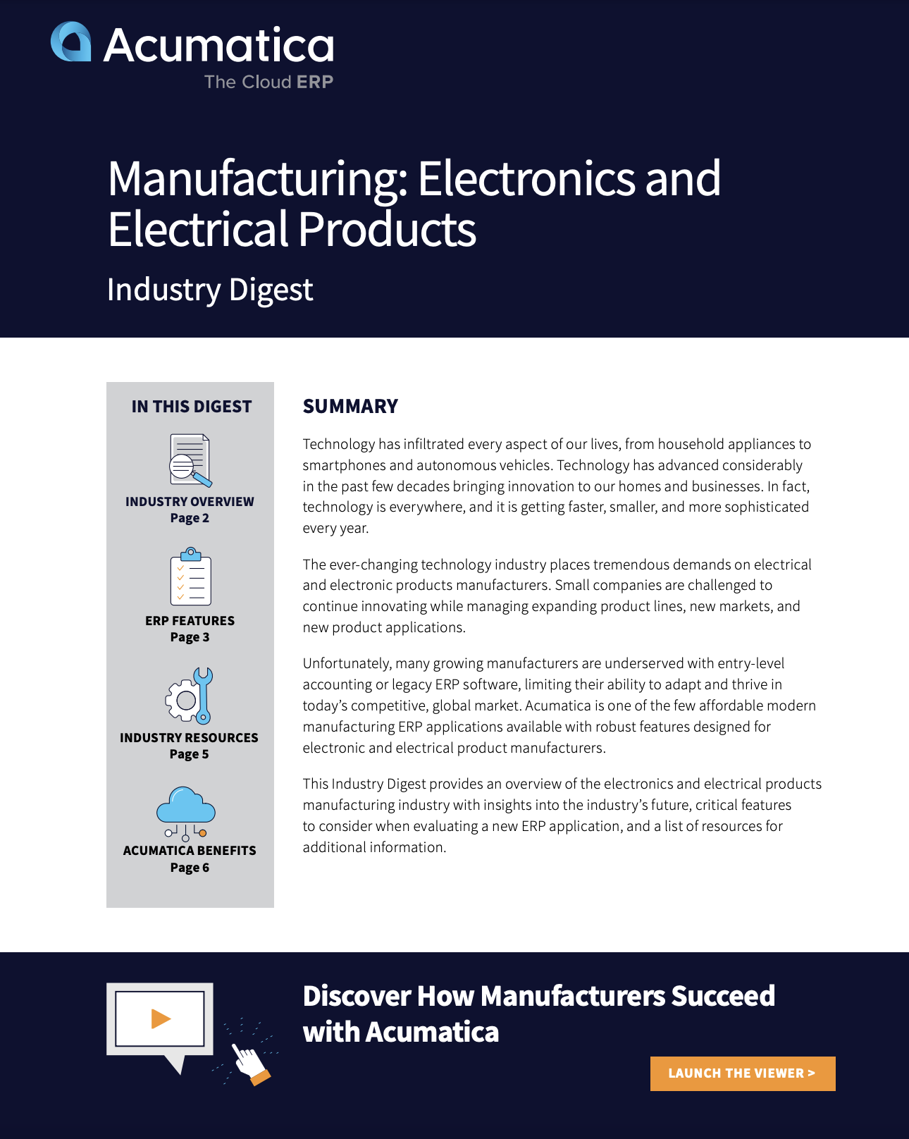 Manufacturing Electronics and Electrical Products