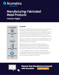 Manufacturing Fabricated Metal Products