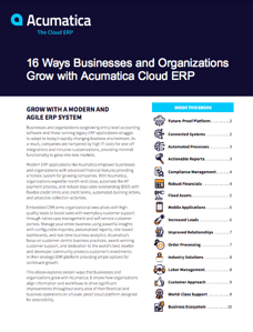 Organizations Grow with Acumatica Cloud ERP