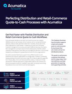 Distribution and Retail-Commerce Quote-to-Cash Processes - Acumatica