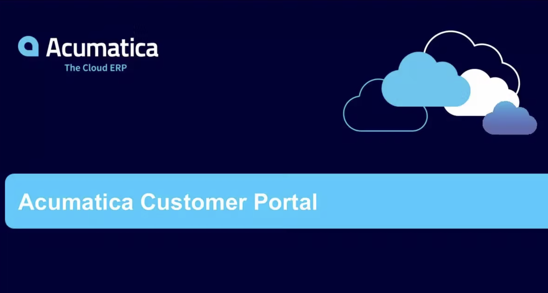 Acumatica Customer Portal