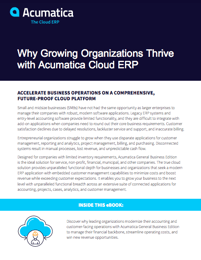 Why Growing Organizations Thrive with Acumatica Cloud ERP