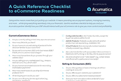 Acumatica-eCommerce-Readiness-Checklist