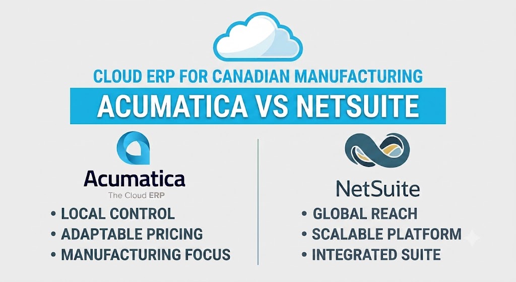 Acumatica vs NetSuite for Canadian Manufacturers