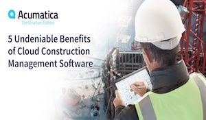 Acumatica Cloud Construction Software