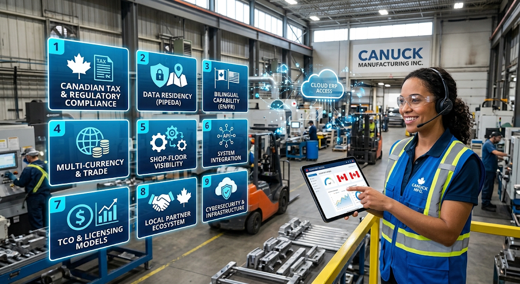 9 Cloud ERP Service Factors for Canadian Manufacturers