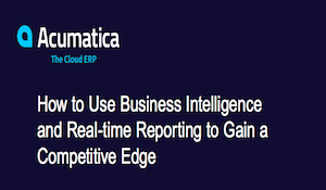 Using Business Intelligence and Real-time Reporting