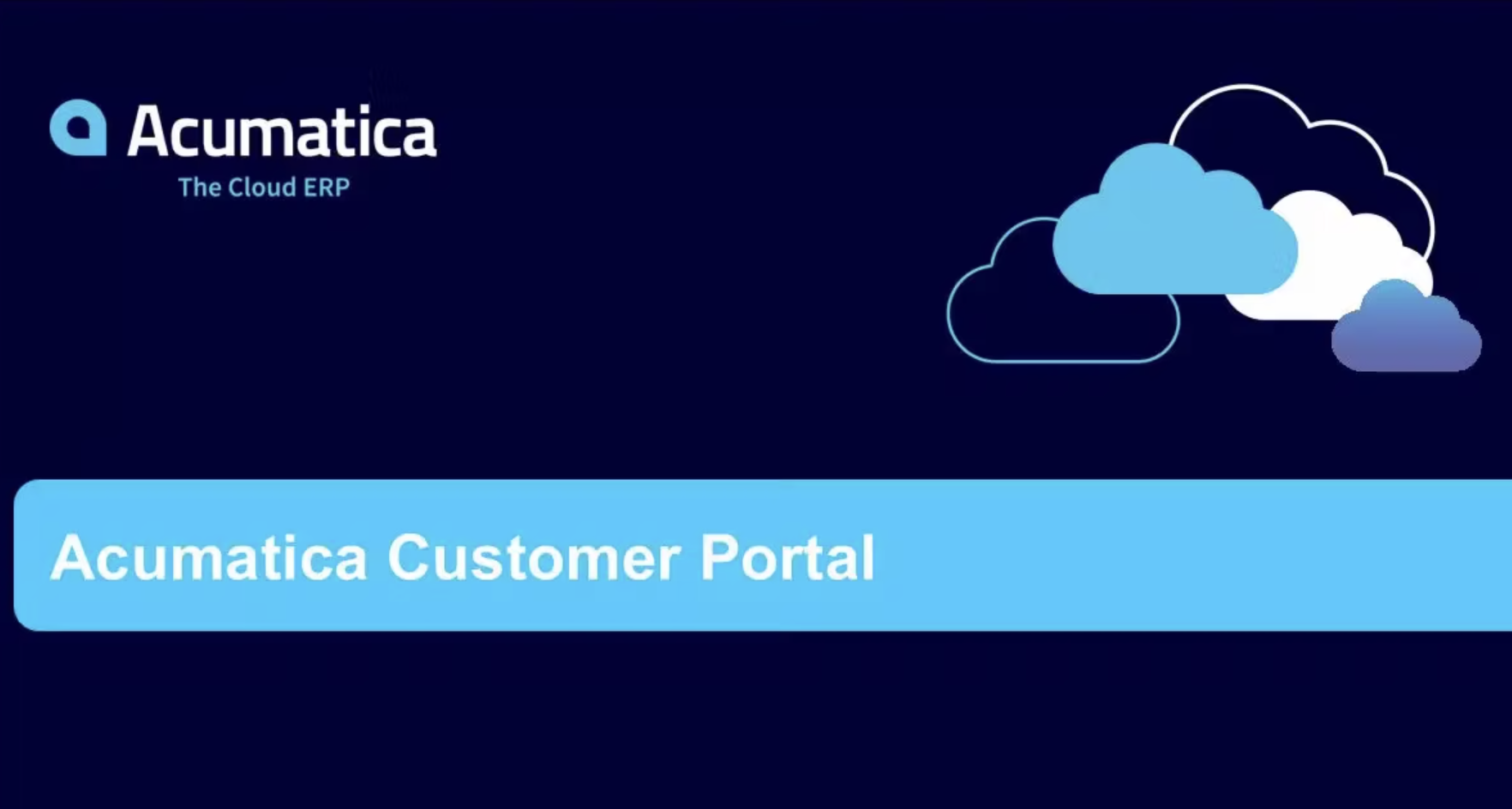 Acumatica Self Service Portal